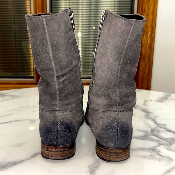 UGG Cailyn Distressed Suede Boots Side Zip Gray Size 8 - Picture 5 of 14